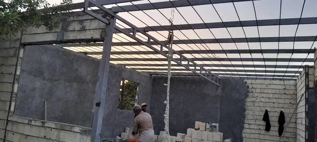 استا بنا سقف سبک اسکلت بتن دوبلوکه بامصالح چکی|خدمات پیشه و مهارت|بندرعباس, |دیوار