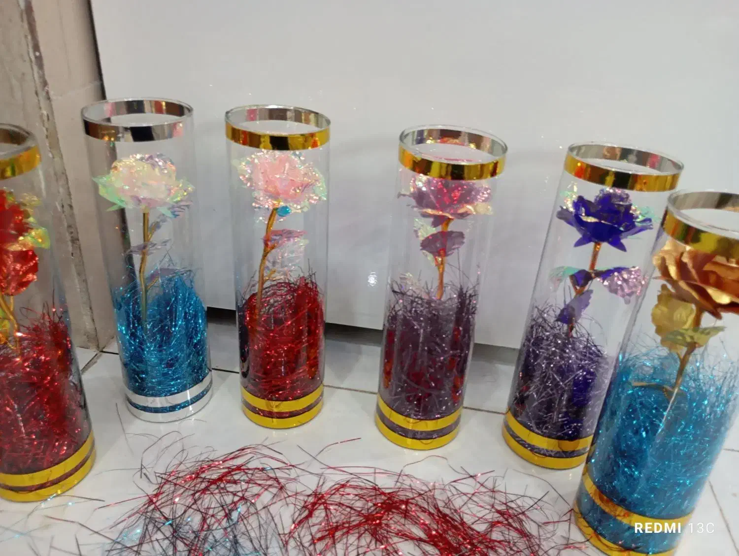 گل استوانه ای روز مادر|گل مصنوعی|بهارستان, |دیوار