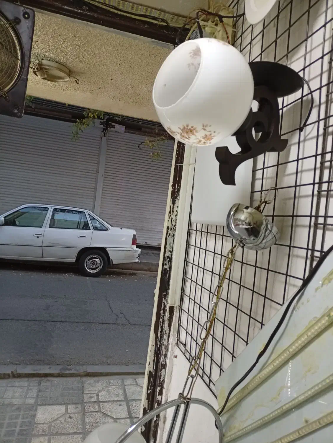 لوستر۲شاخه استیل .... دیوار کوب طرح چوب|لوستر و چراغ آویز|کرج, برغان|دیوار