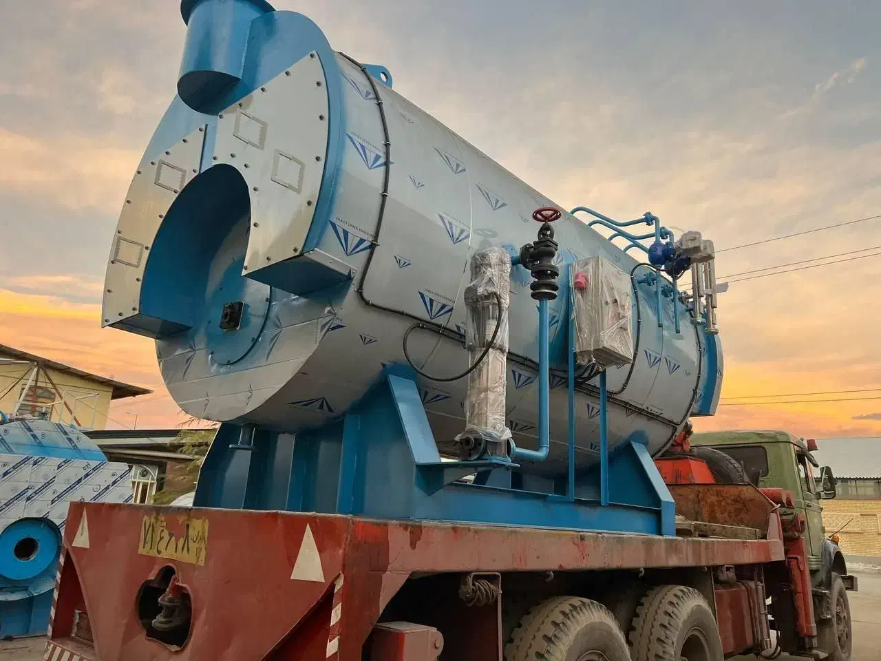 دیگ بخار افقی با عایق پشمسنگ و روکش آلومینیوم|ماشینآلات صنعتی|یزد, |دیوار