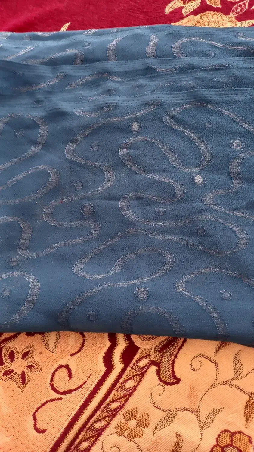 پارچهکرپحریرسبزکلهغازی۲متر|لباس|اصفهان, شاهد|دیوار