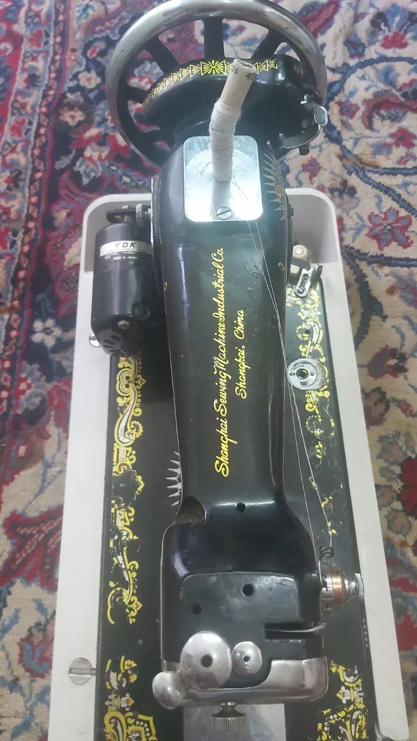 چرخ خیاطی قدیمی جانومه موتور و پدال برای چرخ راحتر|چرخ خیاطی و ریسندگی|قم, انصار‌الحسین|دیوار