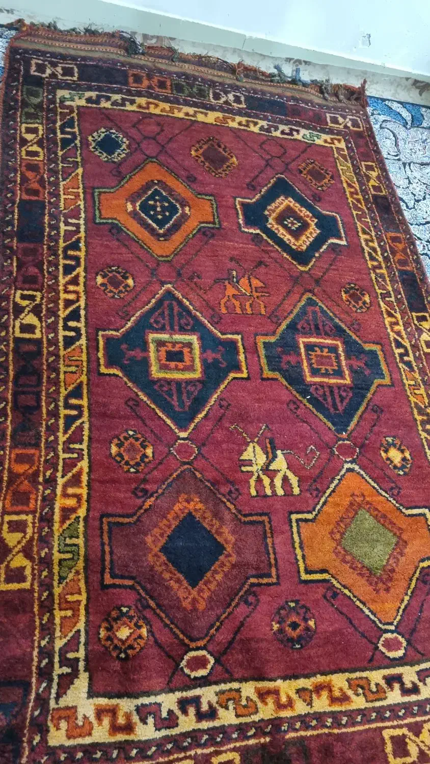 قالی محلی دستبافت|فرش|دوگنبدان, |دیوار