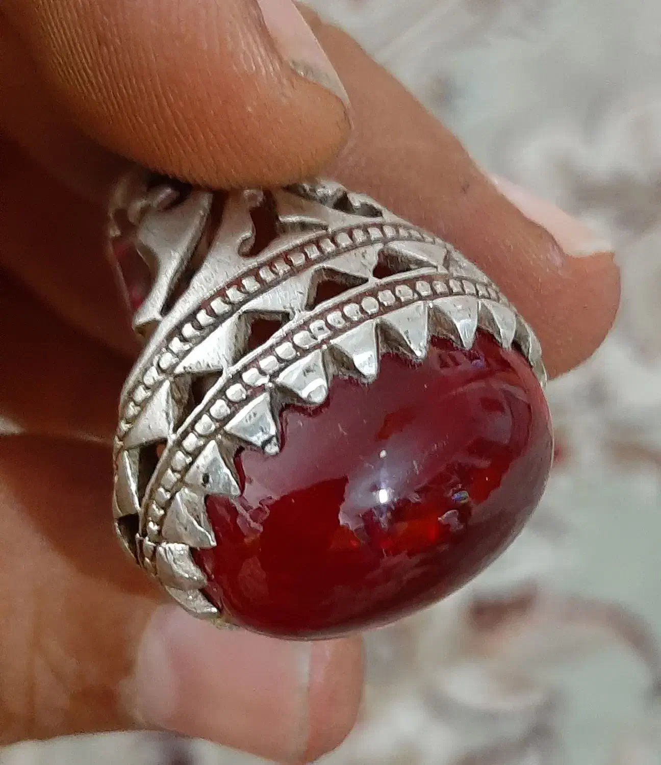 انگشتر نقره یاقوت مردانه|جواهرات|ورامین, شهرک مدرس|دیوار