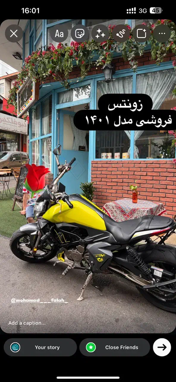 موتور زونتس مدل 1401|موتورسیکلت|رشت, معلم|دیوار