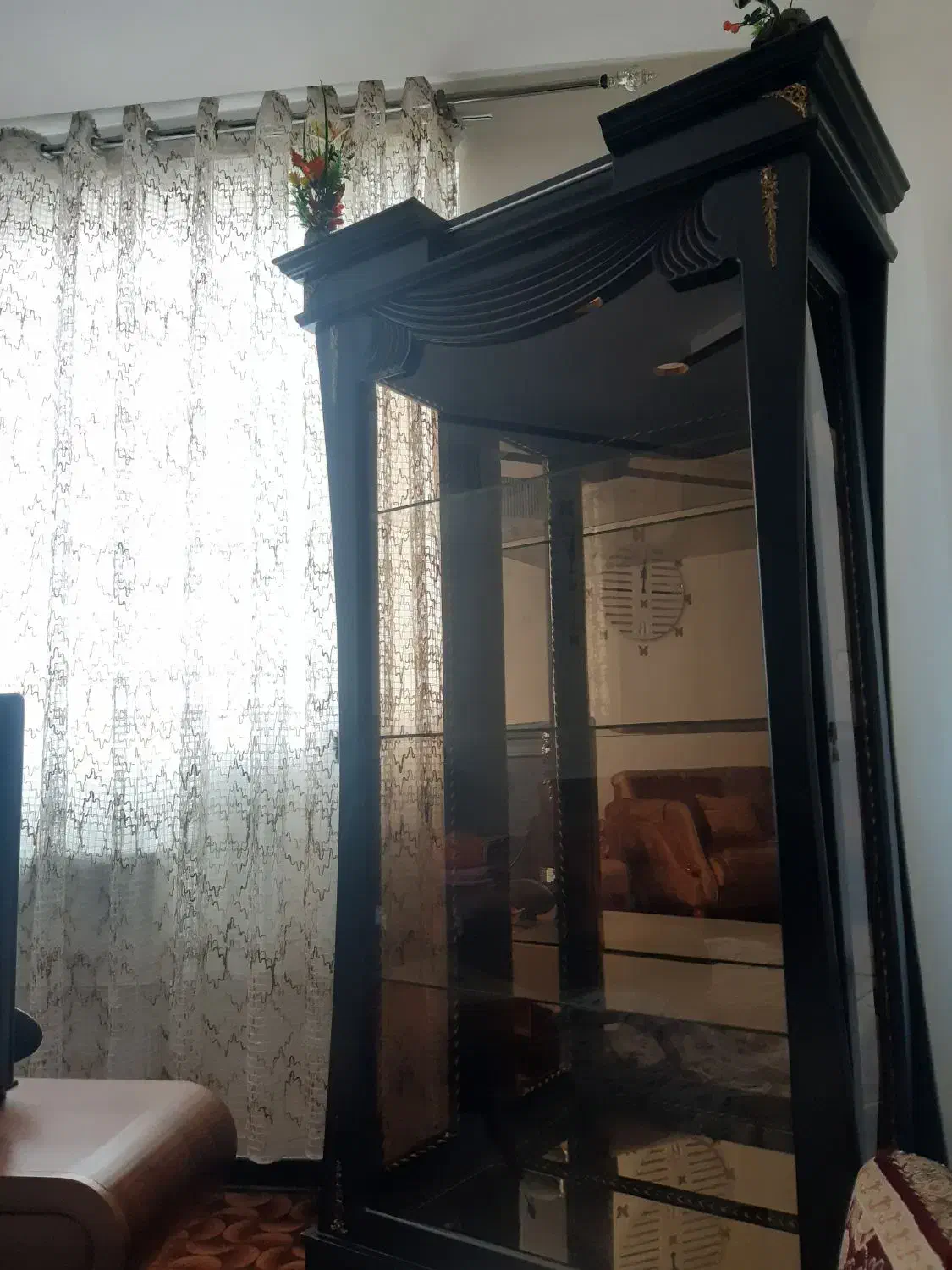 بوفه چوب گردو|بوفه، ویترین، کنسول|سنندج, |دیوار