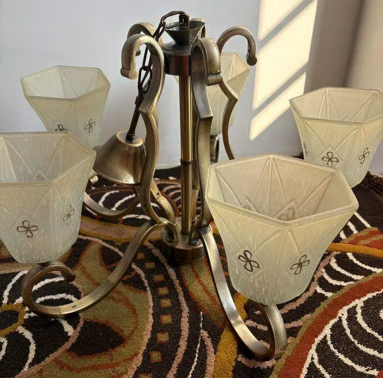 لوستر5شاخه|لوستر و چراغ آویز|چهاردانگه (تهران), |دیوار