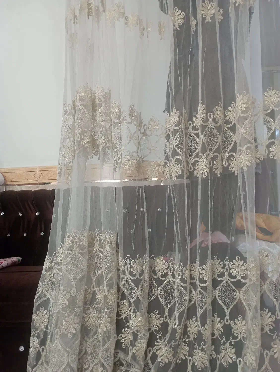 پرده توری|پرده، رانر، رومیزی|آزادشهر, |دیوار