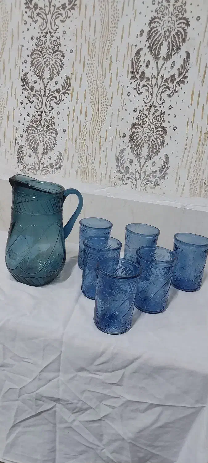 پارچ لیوان آنتیک و قدیمی|کلکسیون اشیاء عتیقه|اردبیل, |دیوار