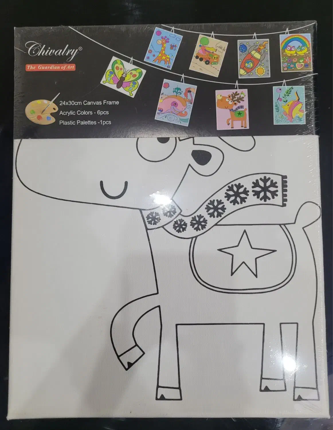 بوم نقاشی با طرح گوزن و همراه با گواش و قلمو|تابلو، نقاشی، عکس|بندرعباس, |دیوار