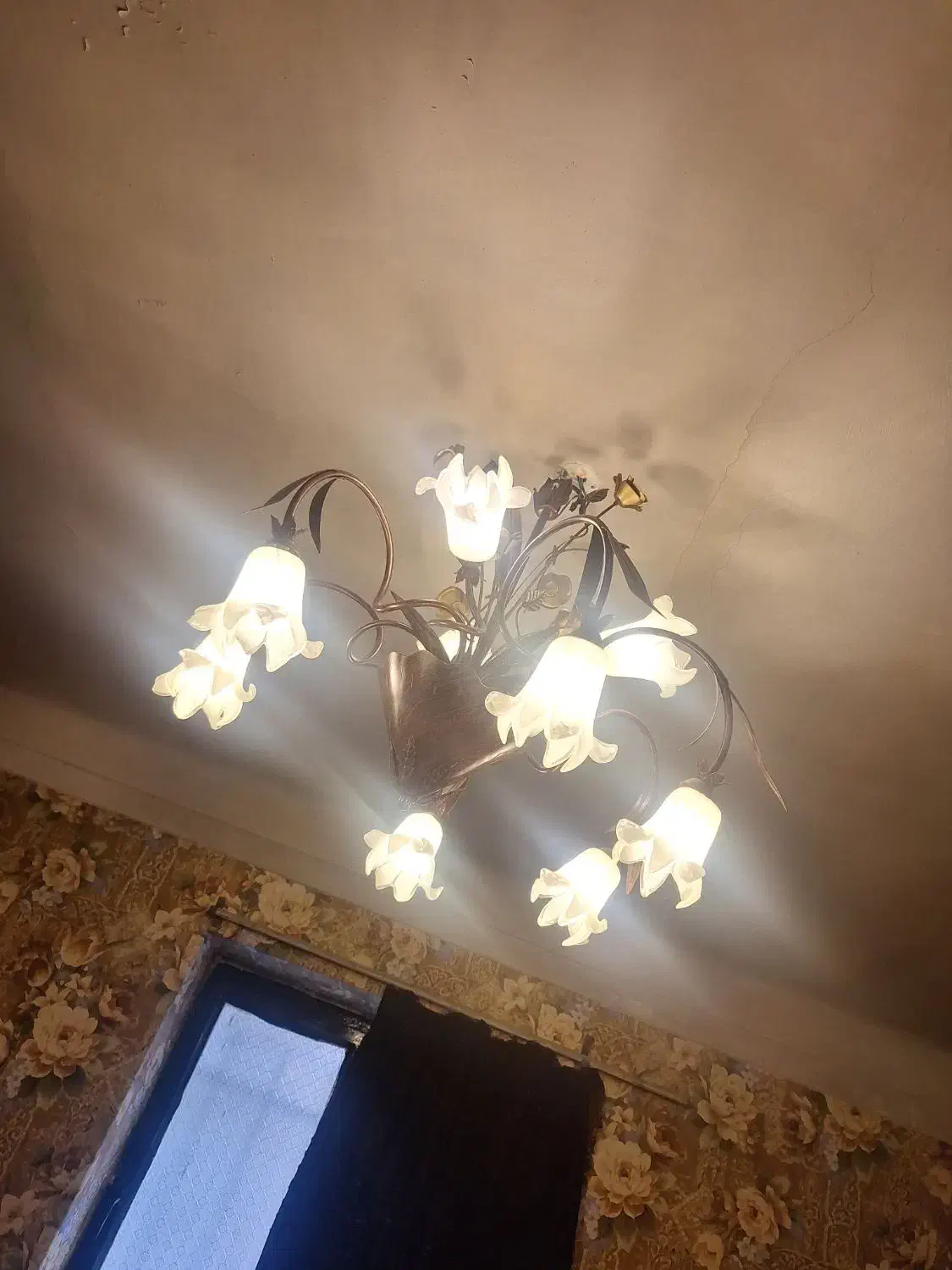 دوجفت لوستر گل لاله|لوستر و چراغ آویز|تهران, انبار نفت|دیوار