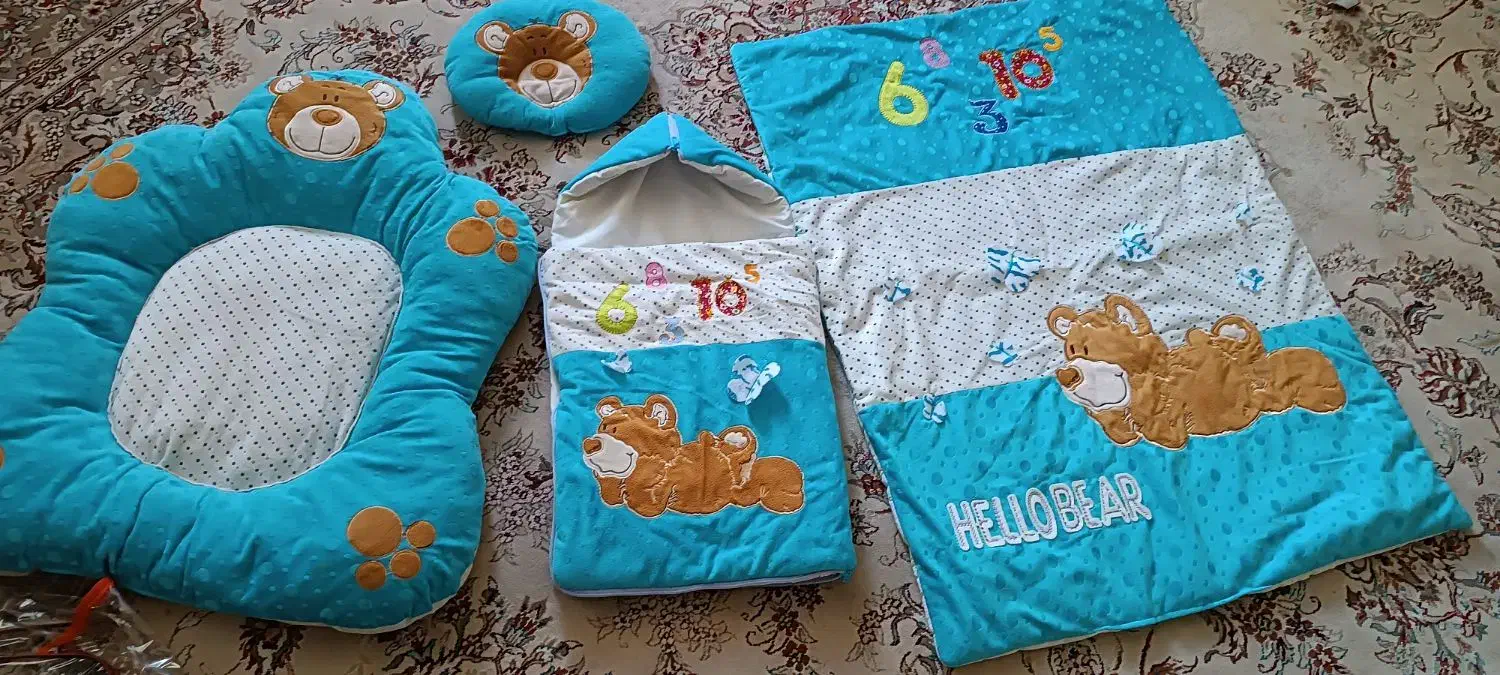 سرویس خواب کودک۴تیکه|رختخواب، بالش، پتو|الوند, |دیوار