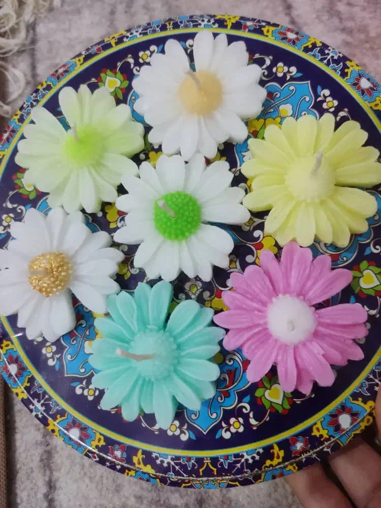 شمع گل بابونه|صنایع دستی و سایر لوازم تزئینی|ارم, |دیوار