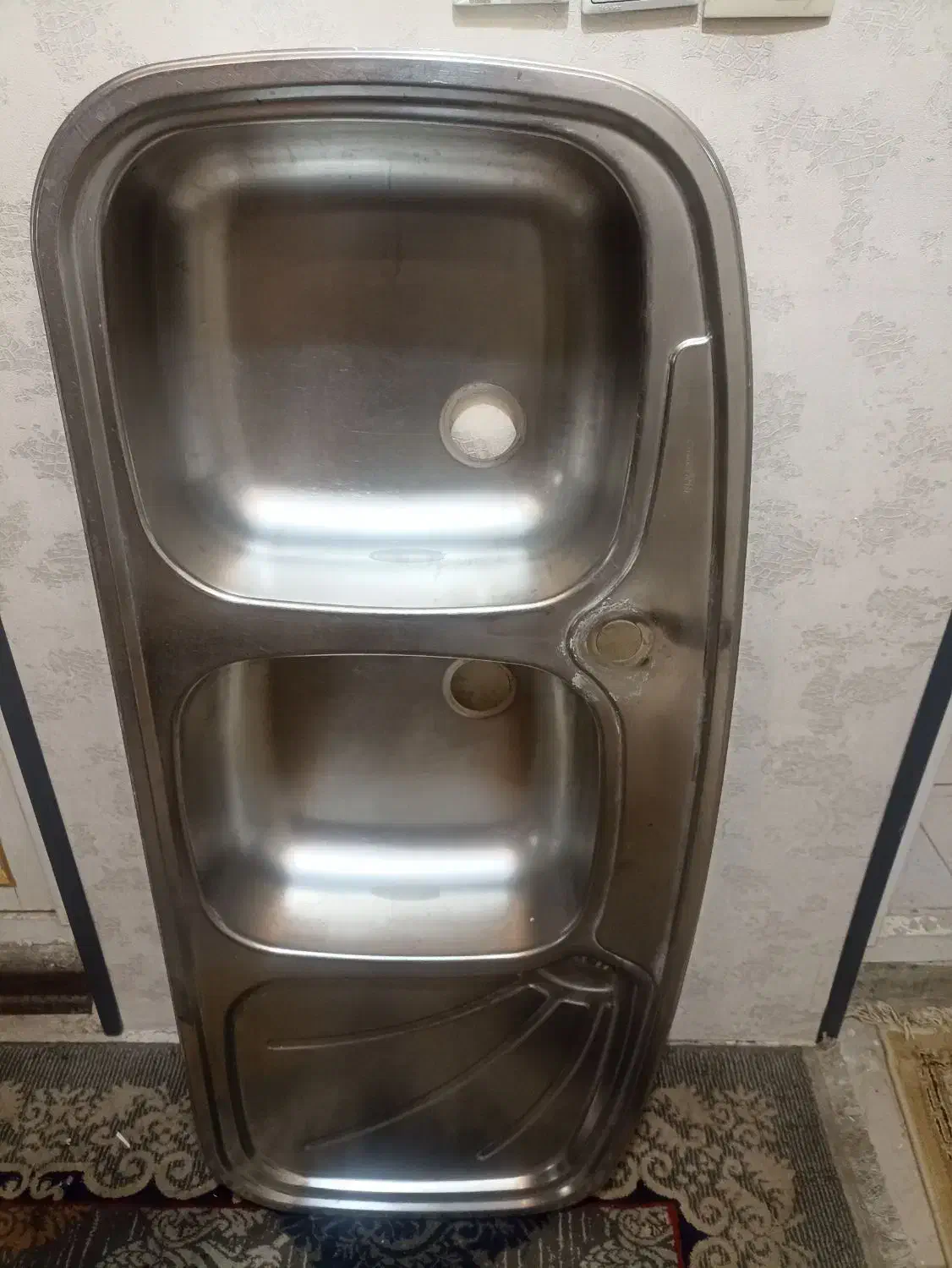 سینک ظرفشویی|آب‌چکان و نظم‌دهنده ظروف|زاهدان, |دیوار