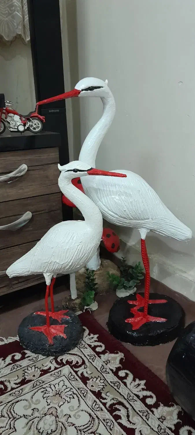 مجسمه سیمانی لک لک|صنایع دستی و سایر لوازم تزئینی|گرمدره, |دیوار