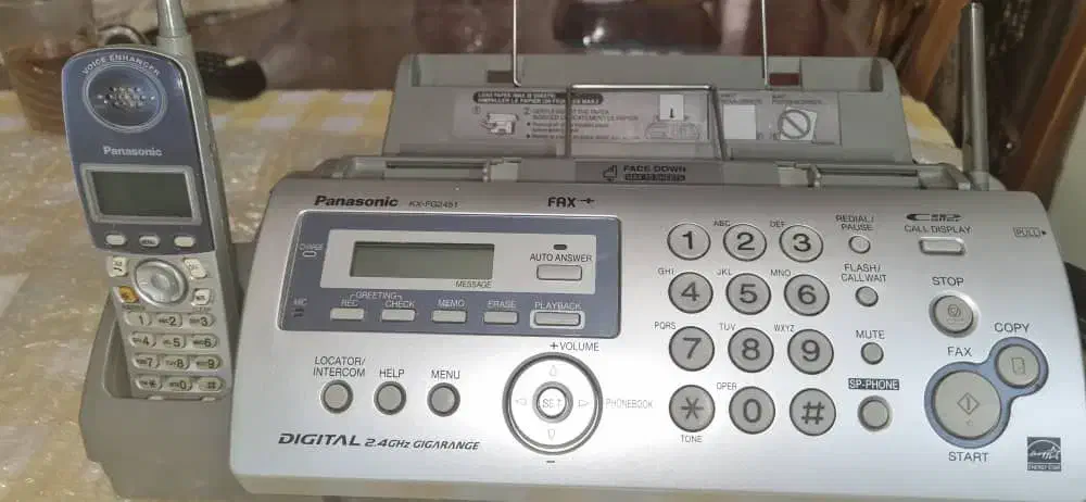 فکس وتلفن بی سیم پا ناسونیک ...|تلفن رومیزی|اصفهان, شاهزید|دیوار