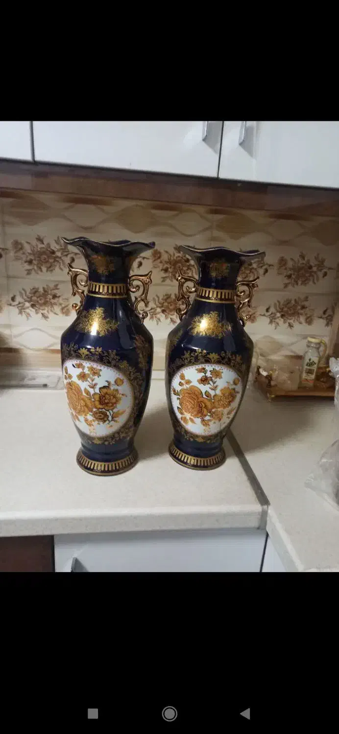 دو جفت گلدون خارجی شکیل|صنایع دستی و سایر لوازم تزئینی|همدان, |دیوار