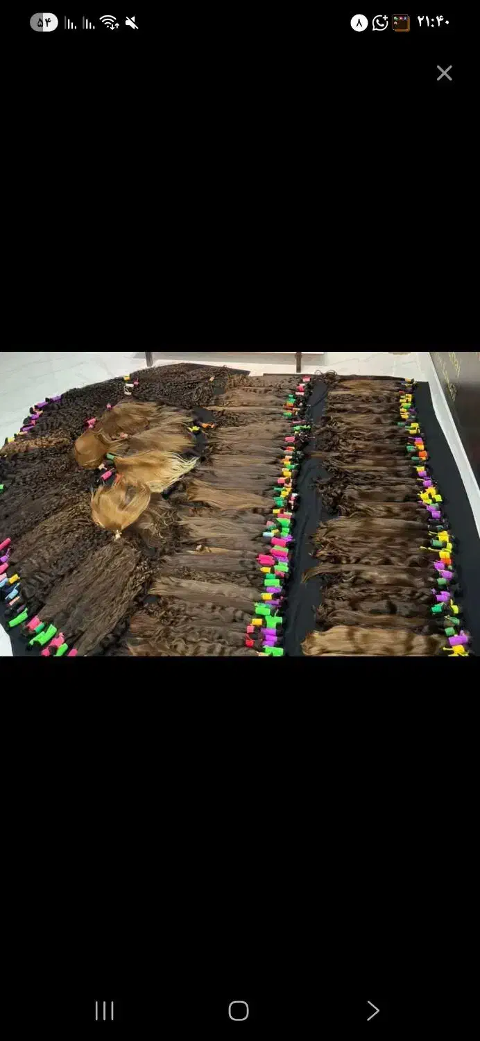 منبع اصلی فروش موهای طبیعی کد ۹۰۴۵|آرایشی، بهداشتی، درمانی|قم, شهرک امام حسین|دیوار