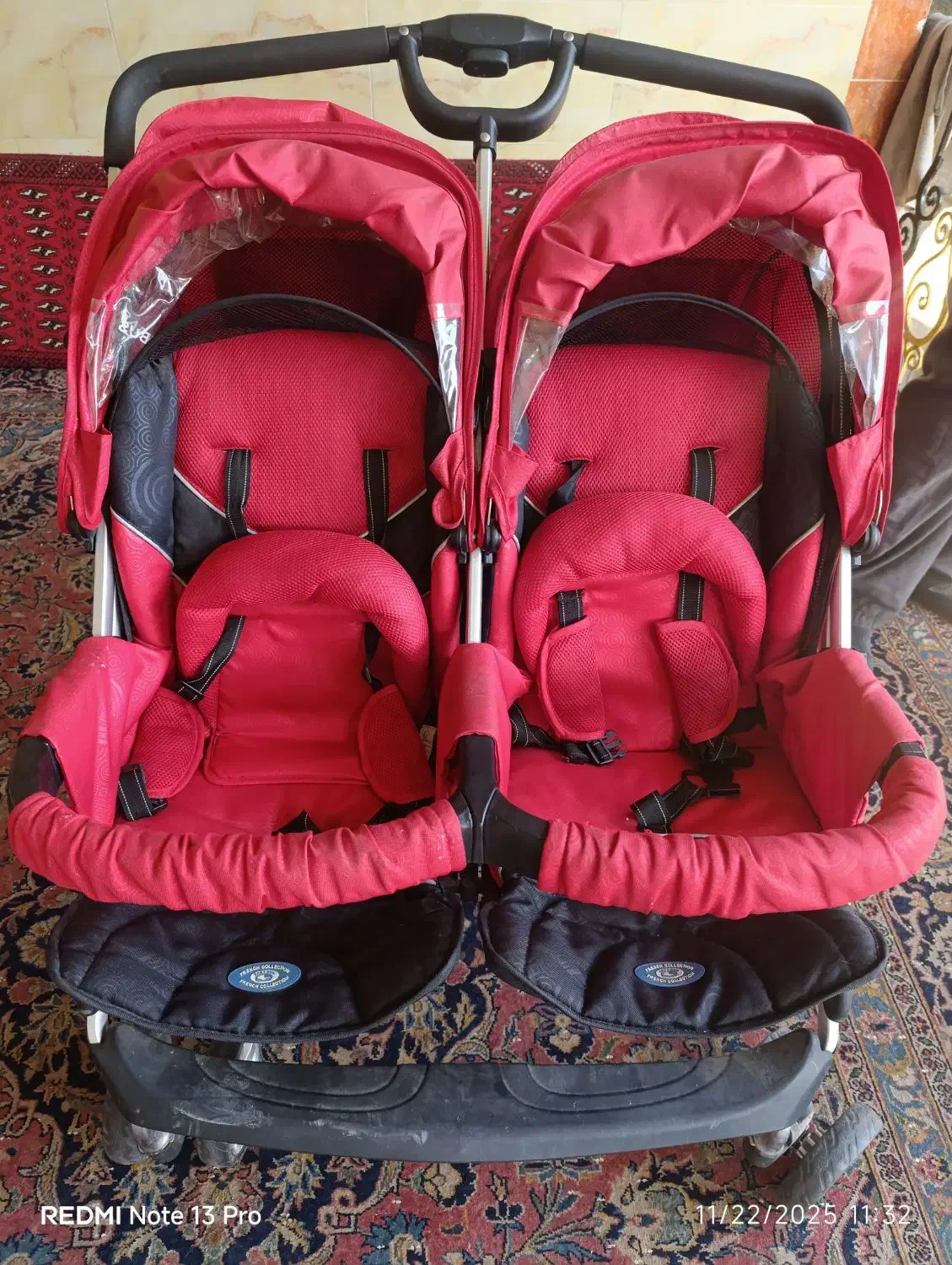 کالسکه دوقلو برند بی بی باس|کالسکه و لوازم جانبی|چاف و چمخاله, |دیوار