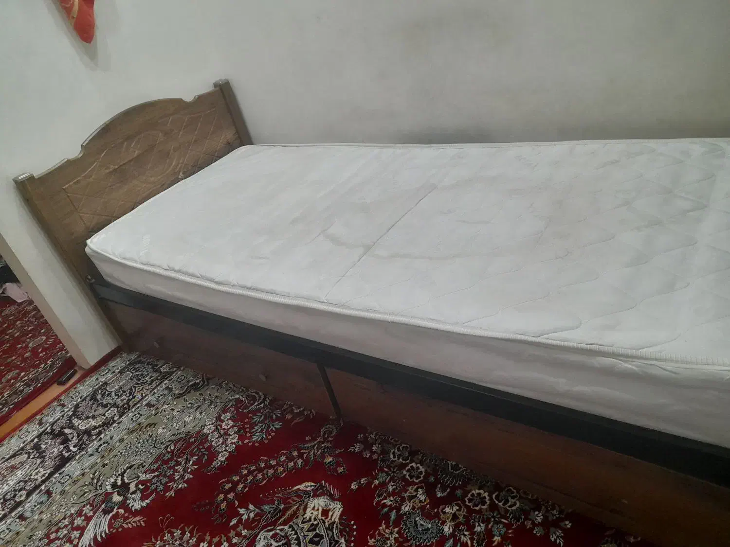 تخت تک نفره نوجوان|تخت و سرویس خواب|ری, دولتآباد|دیوار
