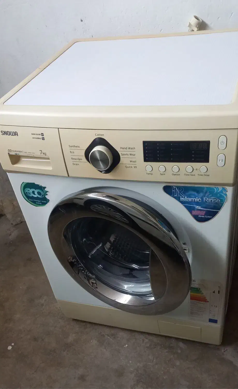 لباسشویی ۷کیلویی اسنووا بدون تسمه سالم|ماشین لباسشویی و خشک‌کن لباس|رشت, اسماعیل آباد|دیوار