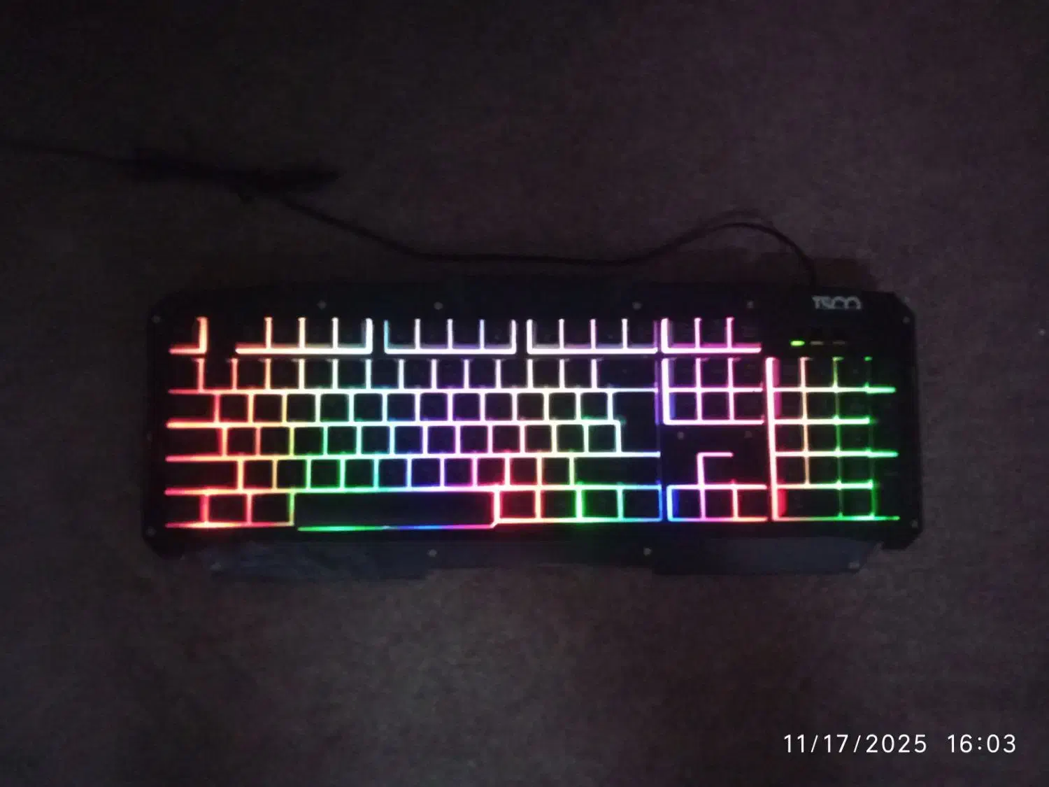 کیبورد TSCO گیمینگ RGB|قطعات و لوازم جانبی رایانه|بیرجند, |دیوار