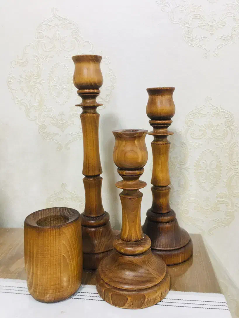 جا شمعی چوبی و‌جا عود|صنایع دستی و سایر لوازم تزئینی|اهواز, زیتون کارمندی|دیوار