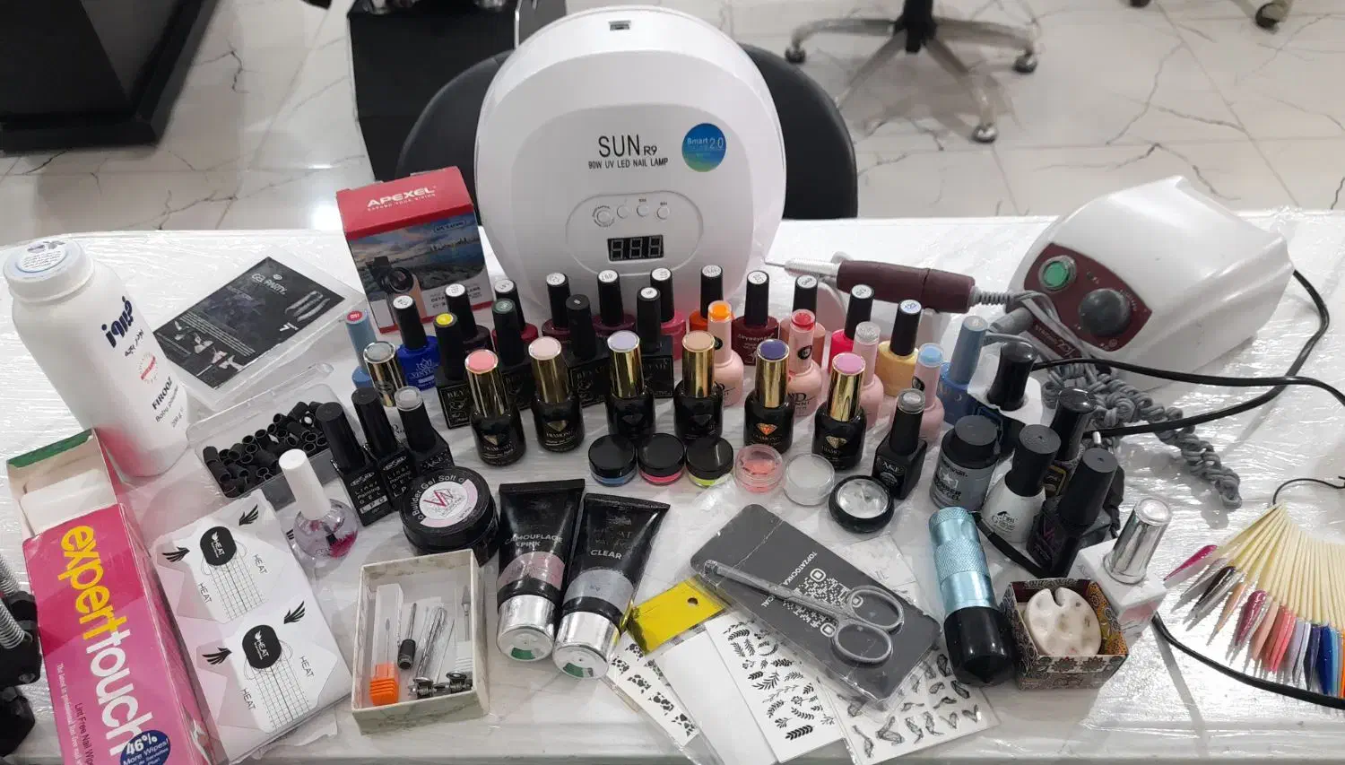 ست کامل وسایل ناخن|آرایشی، بهداشتی، درمانی|کلاچای, |دیوار