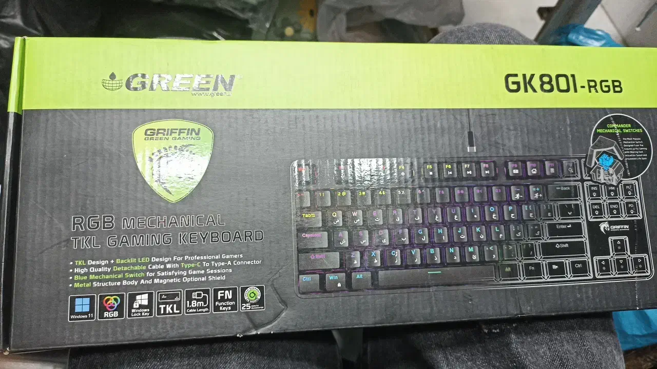 کیبورد مکانیکال گریین|قطعات و لوازم جانبی رایانه|خرم‌آباد, |دیوار