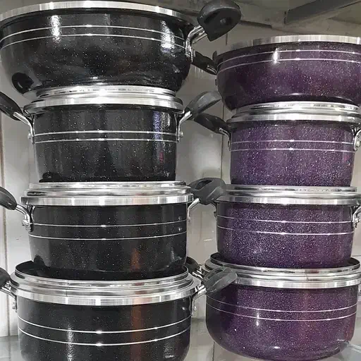 سرویس تفلون 7 پارچه زنبوری و گرانیت|ظروف پختوپز|اقبالیه, |دیوار