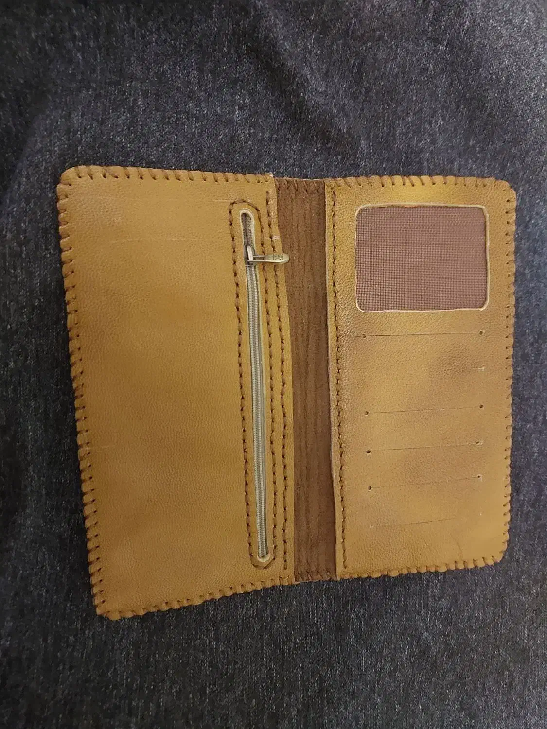 کیف پول چرم دست دوز|کیف، کفش، کمربند|خرم‌آباد, |دیوار