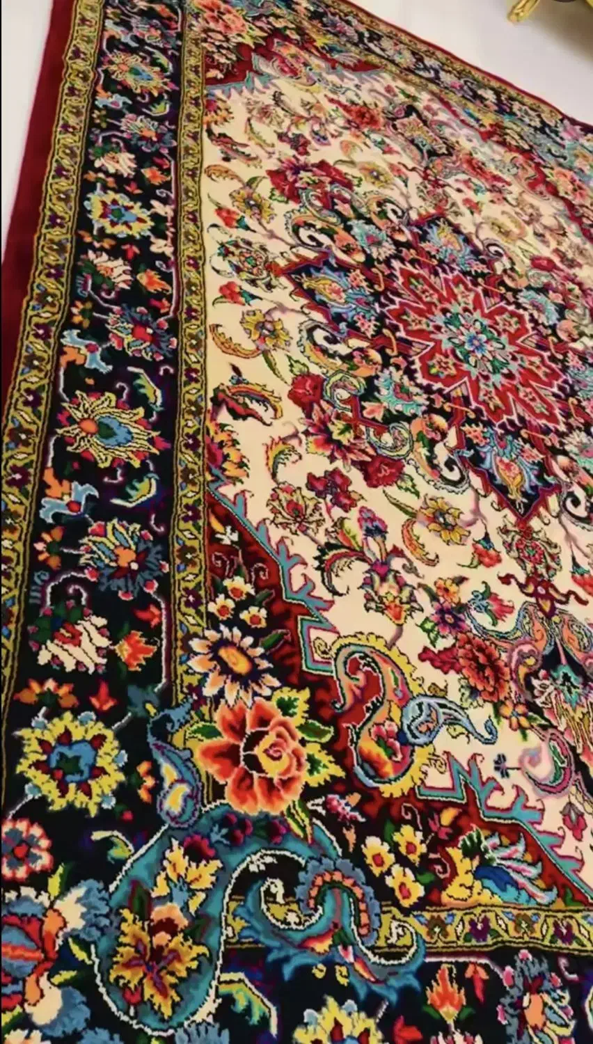 مصالح فروشی فرش دستباف هریس مهربان با نخ درجه یک|فرش|تبریز, |دیوار