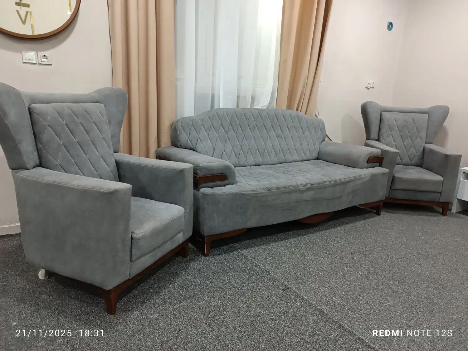 مبلمان هفت نفره|مبلمان خانگی و میز عسلی|امیدیه, |دیوار