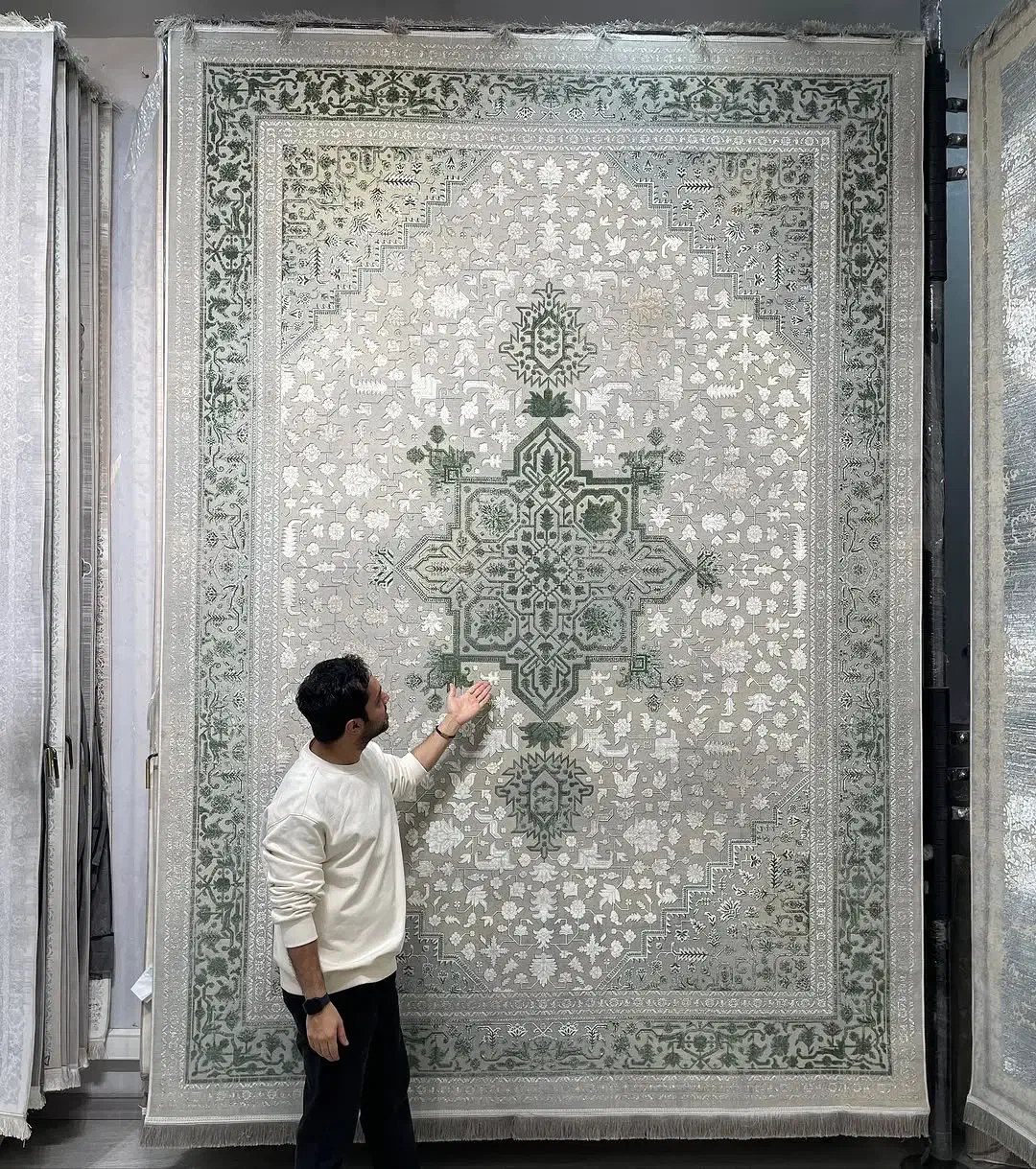 ۱۵۰۰کالکش آریانا جدید اصل نخ اکرولیک تراکم۴۵۰۰|فرش|بوشهر, |دیوار