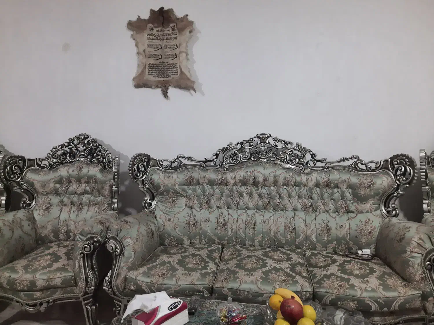 مبل سلطنتی ۹ نفره چوب راش|مبلمان خانگی و میز عسلی|رشت, ولکس|دیوار