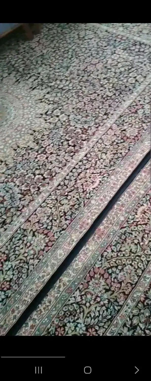 فرش ۱۲ متری سرمه ای در حد نو سینم|فرش|ایلام, |دیوار