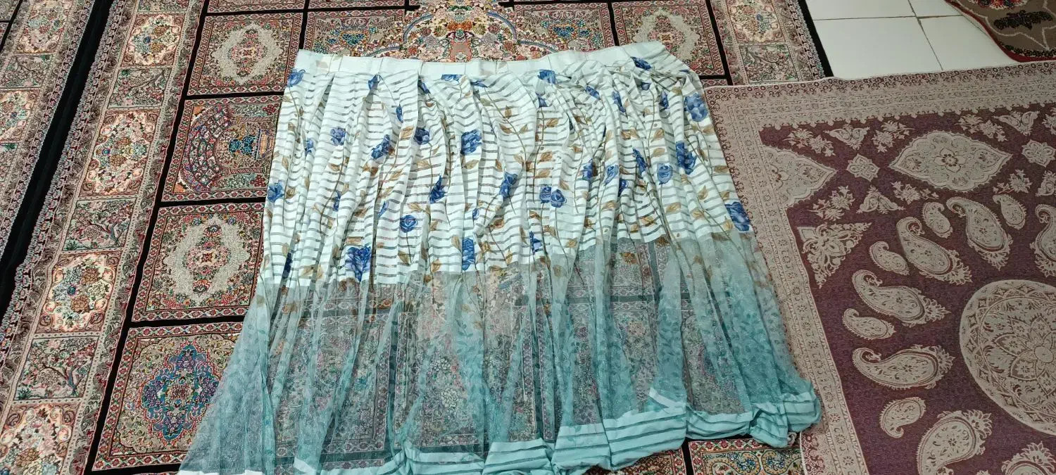 پرده درحد نو خیلی کم استفاده شده سه عدد|پرده، رانر، رومیزی|قم, سید معصوم|دیوار