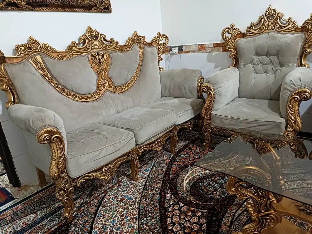 یک دست مبل ومیز نهار خوری|مبلمان خانگی و میز عسلی|جیرفت, |دیوار