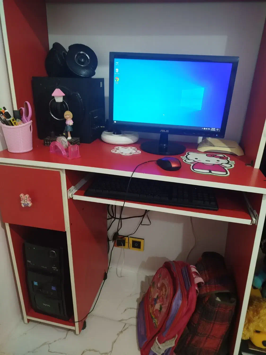 کامپیوتر به همراه کیبورد و موس|رایانه رومیزی|قائم‌شهر, |دیوار