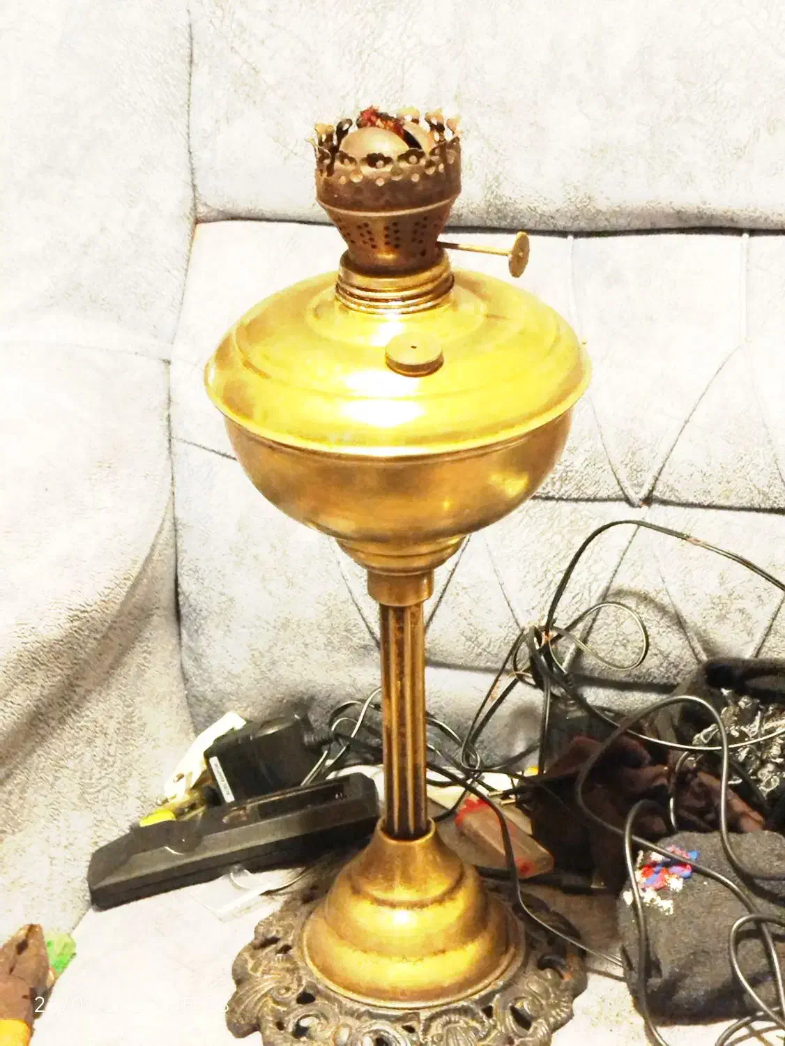 چراغ گرد سوز روسی|کلکسیون اشیاء عتیقه|ماکلوان, |دیوار