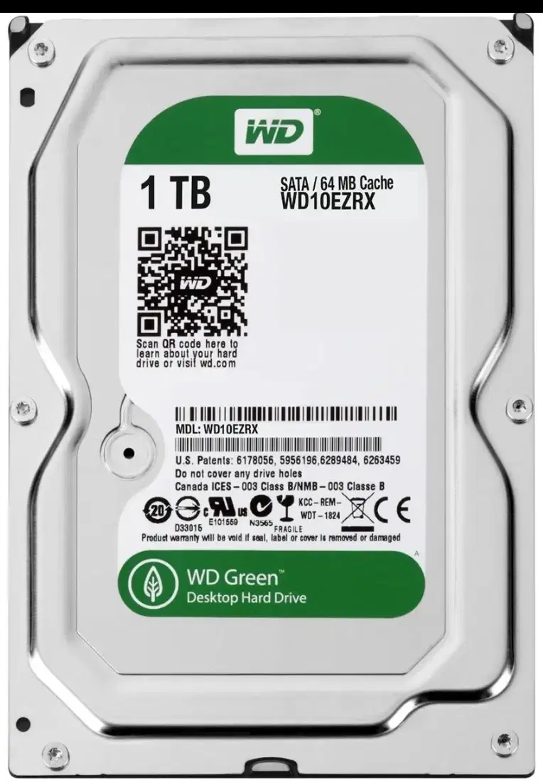 HDD 1 TB WESTERN DIGITAL GREAN|قطعات و لوازم جانبی رایانه|نقده, |دیوار