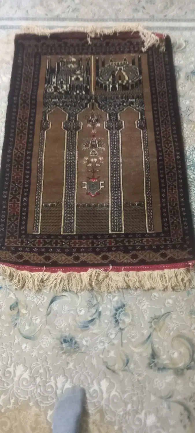 جا نمازی دست بافت|صنایع دستی و سایر لوازم تزئینی|گنبد کاووس, |دیوار