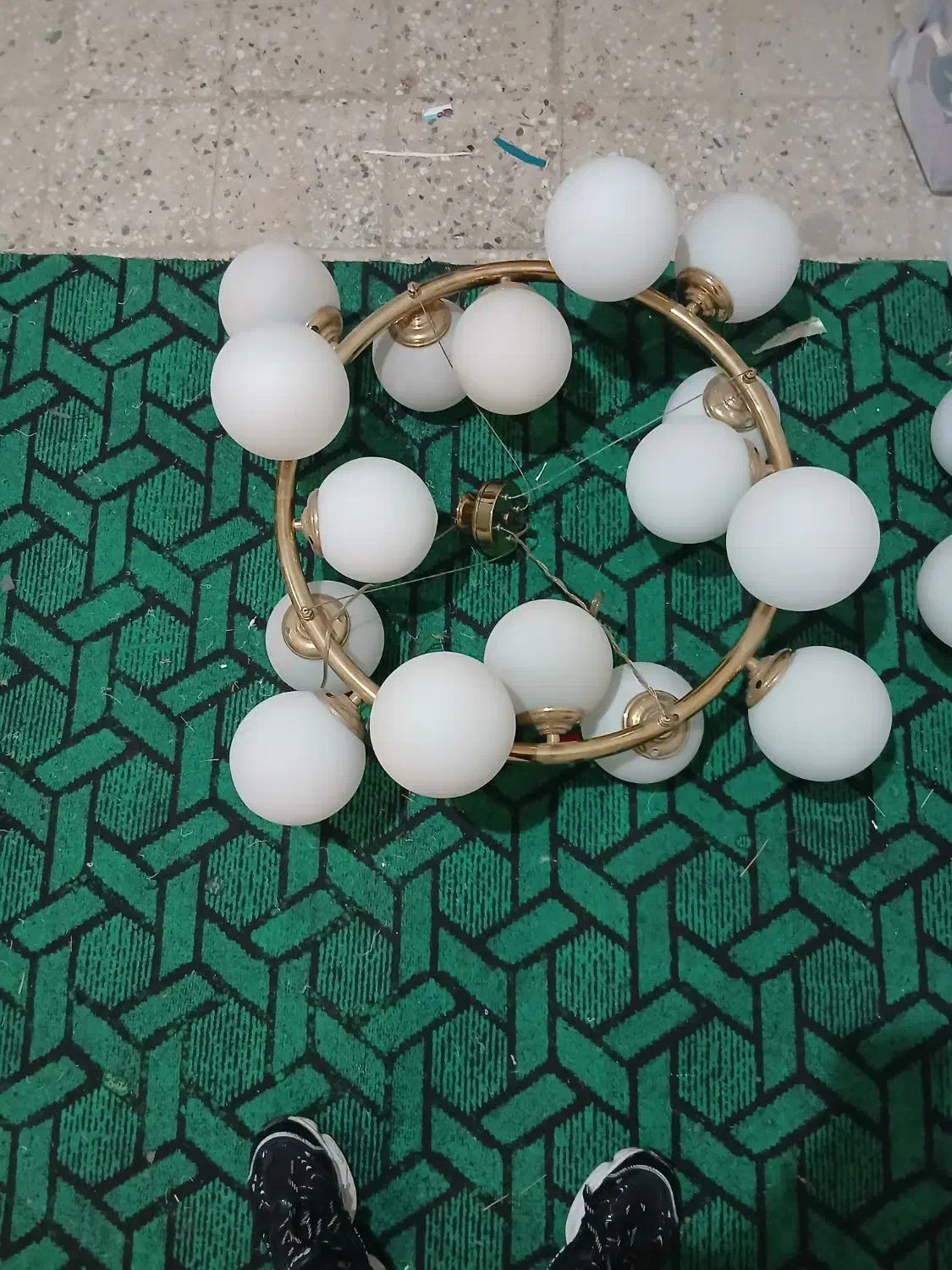 لوستر ملکولی یاحبابی|لوستر و چراغ آویز|اهواز, گلستان|دیوار