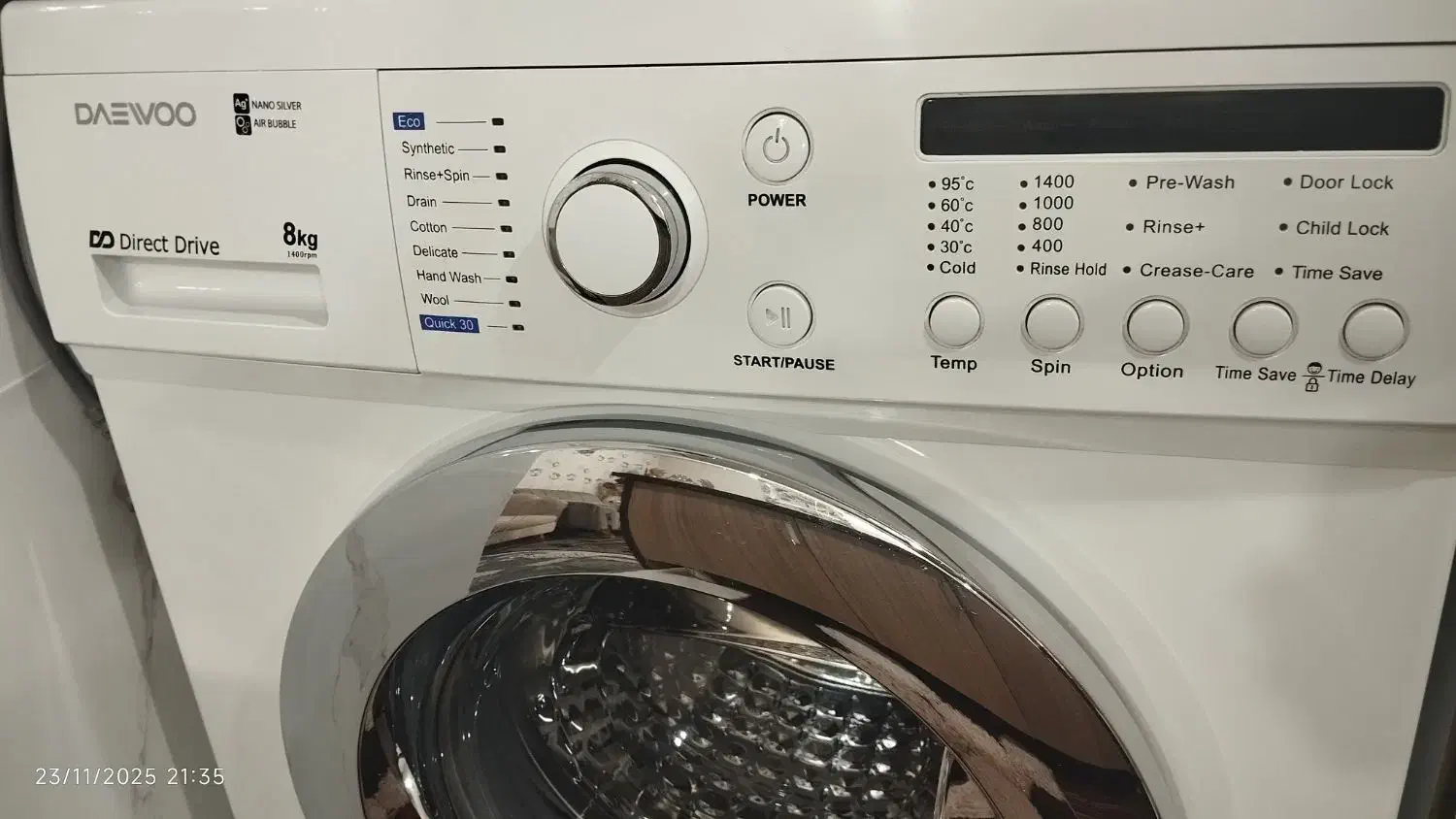 لباسشویی دوو8کیلویی|ماشین لباسشویی و خشک‌کن لباس|اسلام‌شهر, زرافشان|دیوار