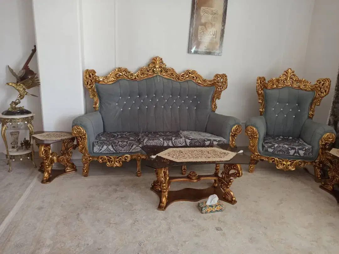 مبل هفت نفره استیل|مبلمان خانگی و میز عسلی|نسیمشهر, |دیوار