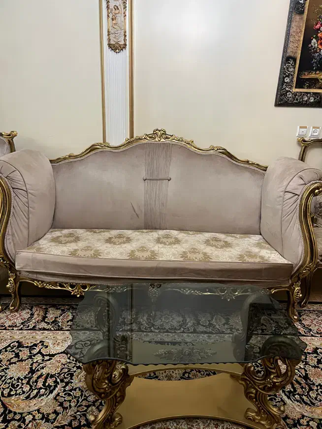 مبل سلطنتی در حد نو|مبلمان خانگی و میز عسلی|قزوین, |دیوار