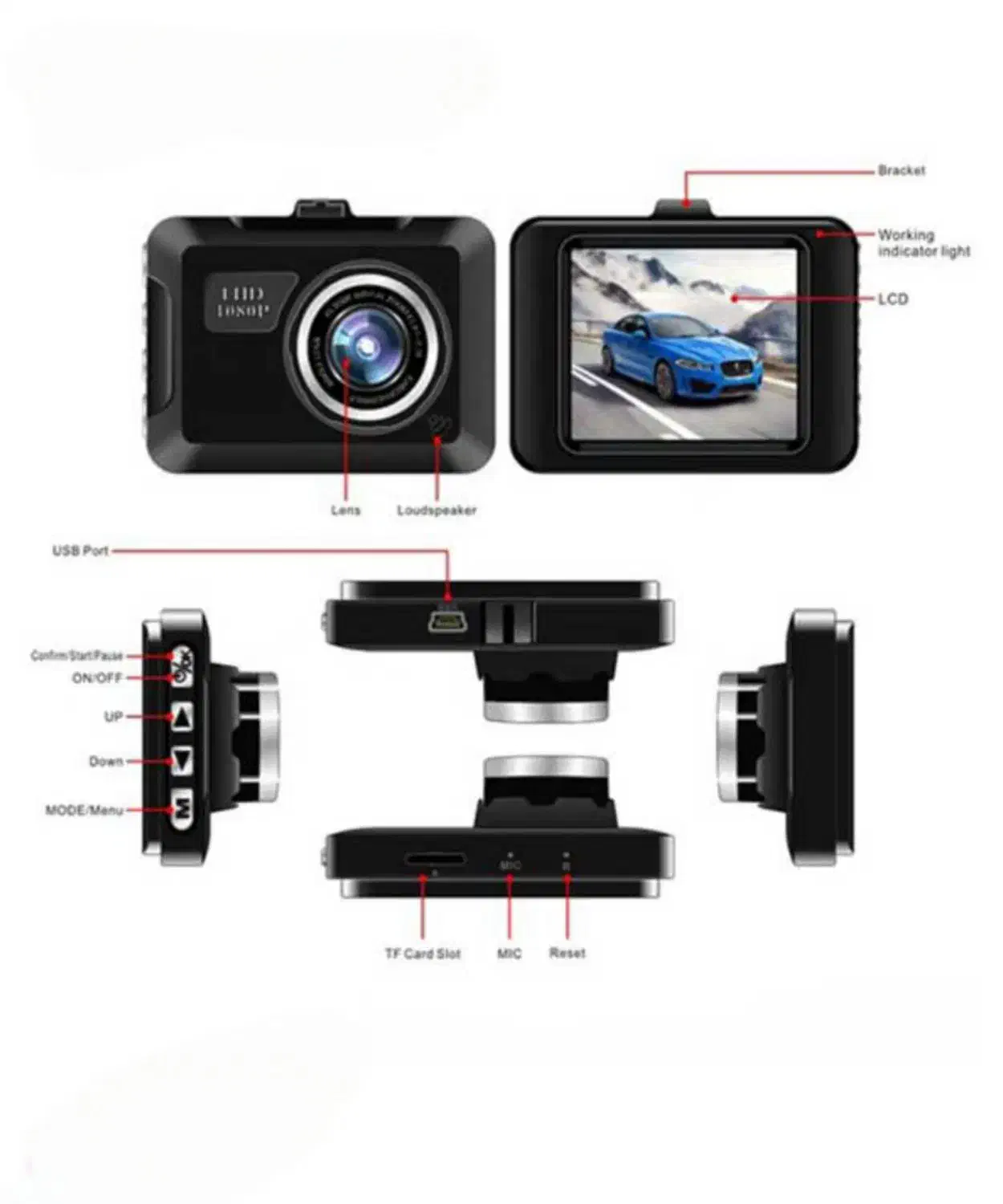 دوربین ثبت وقایع خودرو مانیتور دار|قطعات یدکی و لوازم جانبی|تبریز, |دیوار