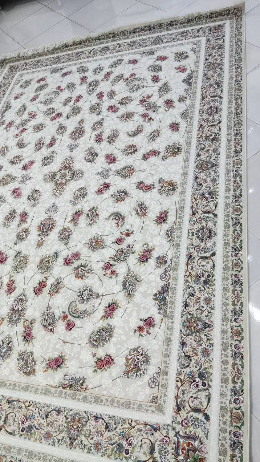 فرش9متری نو 1200شانه تراکم 3600 گل برجسته|فرش|بندرعباس, |دیوار