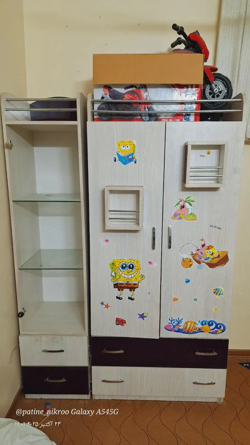 کمد و ویترین کودک (هایگلاس)|جاکفشی، کمد، دراور|شهرضا, |دیوار