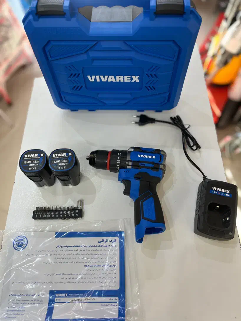 دریل شارژی براشلس(بدون ذغال) ۲۰ولت ویوارکس|ابزارآلات|گرگان, |دیوار